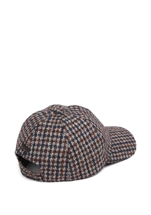 Fedeli houndstooth wool hat - Brown