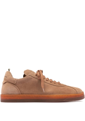Officine Creative Karma suede lace-up sneakers - Brown