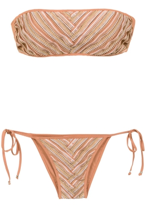 Amir Slama printed bikini - Neutrals