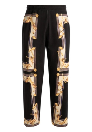 Bally graphic-print organic cotton track pants - Black