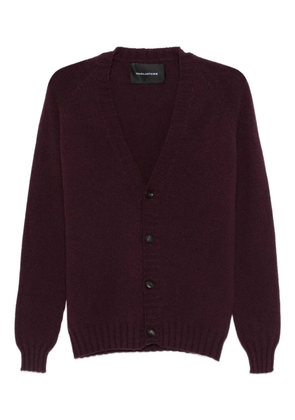 Tagliatore v-neck cardigan - Red