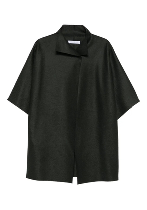 Harris Wharf London short-sleeve collared coat - Green