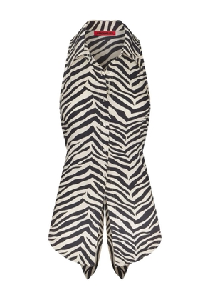 Simon Miller Loch sleeveless button-up top - Black