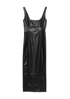 SO ALLURE faux-leather dress - Black
