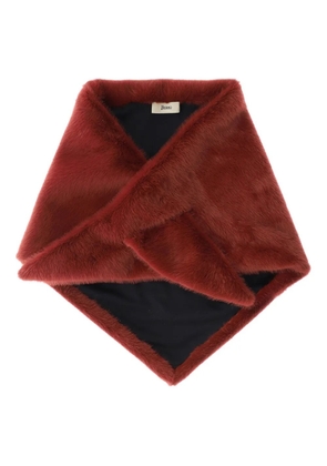 Herno faux-fur scarf - Red