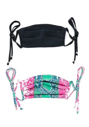 Amir Slama pleated face masks (pack of 2) - Black