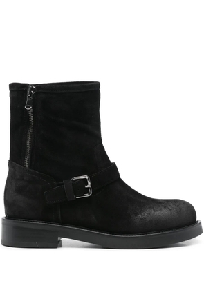 Julie Dee 35mm buckle zip boots - Black