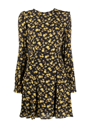 Tommy Hilfiger Moss crepe rose short dress - Blue