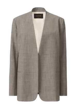 Fabiana Filippi V-neckline belted jacket - 8179 GREY