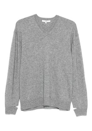 Tibi V-neck split-cuff sweater - Grey