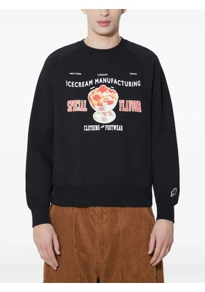 ICECREAM graphic-print sweatshirt - Black