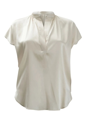 F.It short-sleeves blouse - Neutrals