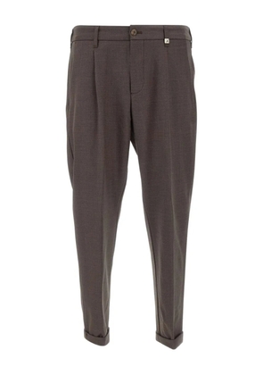 Myths pleated dart trousers - Brown