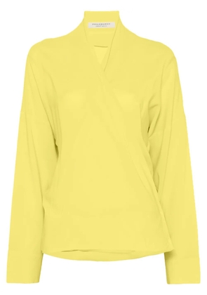 Philosophy Di Lorenzo Serafini wrap blouse - Yellow