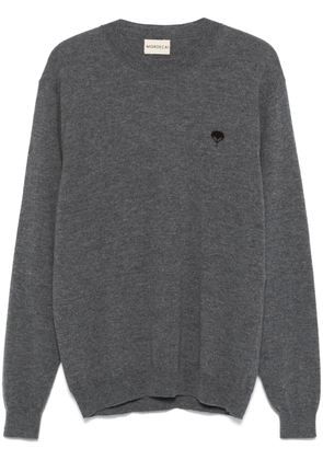MORDECAI intarsia-logo sweater - Grey