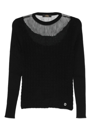 TWINSET sheer-panel top - Black