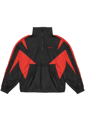 Purple Brand colour-block track jacket - Black
