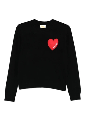 FROM FUTURE heart graphic knitwear - Black
