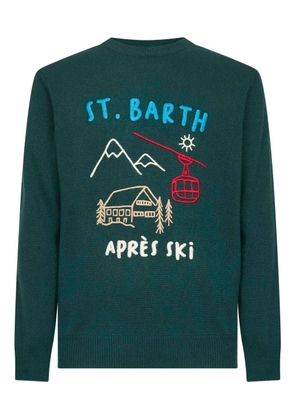 MC2 Saint Barth artwork-embroidered sweater - Green
