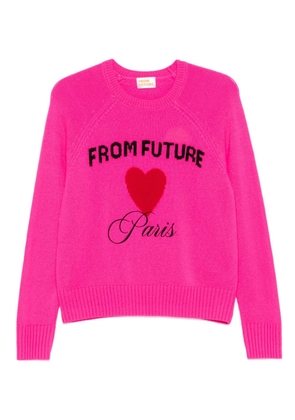 FROM FUTURE heart-motif sweater - Pink