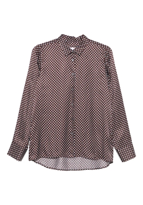 Robert Friedman buttoned patterned blouse - Red