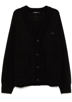 ZZERO BY SONGZIO panther raglan cardigan - Black