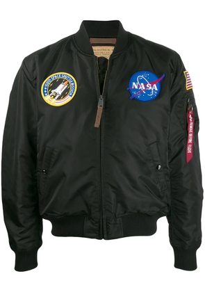 Alpha Industries NASA satin bomber jacket - Black