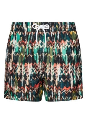 Missoni zigzag-print swim shorts - Green