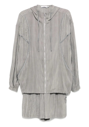 b+ab track jacket shorts set - Grey