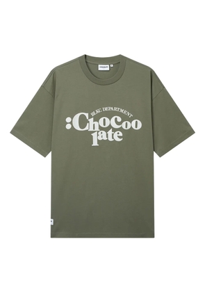 CHOCOOLATE logo print T-shirt - Green