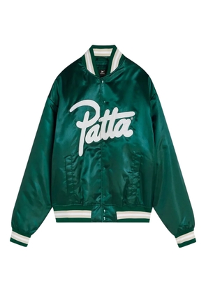 PATTA button-fastening bomber jacket - Green