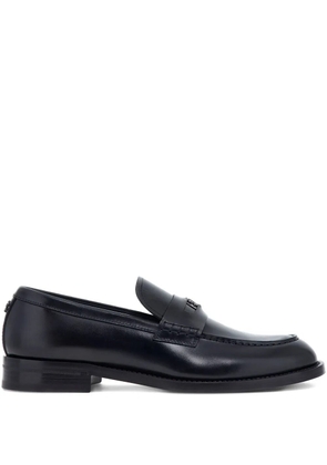 Roberto Cavalli logo-plaque loafers - Black