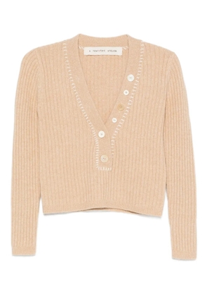 A Tentative Atelier cropped jumper - Neutrals