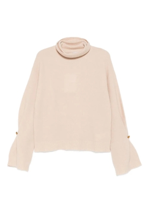 Isabelle Blanche roll-neck jumper - Neutrals