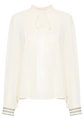 LIU JO georgette crepe blouse - Neutrals