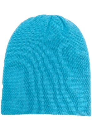 Liska ribbed cashmere beanie - Blue
