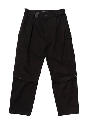 Hyein Seo pleated panelled trousers - Black