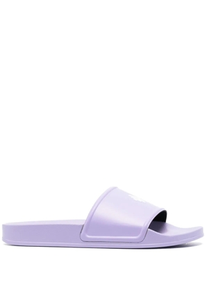 COUNTY OF MILAN logo-debossing flip flops - Purple