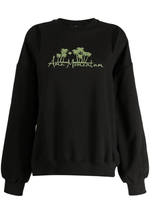 J Koo cut-out detail sweatshirt - Black