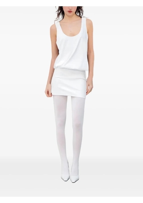 LAMIA LAGHA Kuss scoop-neck mini dress - White