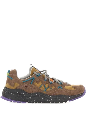 FLOWER MOUNTAIN Yamabushi suede lace-up sneakers - Brown