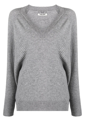 Max & Moi V-neck cashmere jumper - Grey