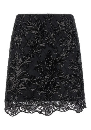 LE TWINS Moni sequin-embellishment mini skirt - Black