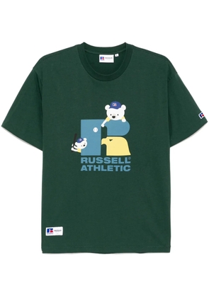 CHOCOOLATE logo-print T-shirt - Green