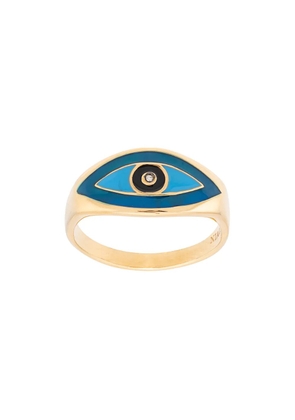 Nialaya Jewelry evil eye ring - Gold