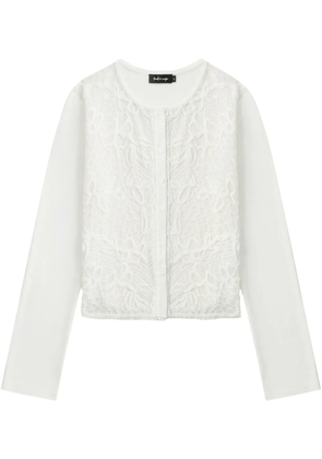 tout a coup cotton-blend blouse - Neutrals