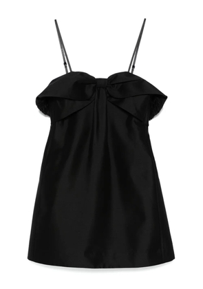 SHUSHU/TONG bow-embellished off-shoulder mini dress - Black
