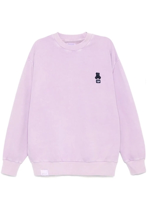 izzue logo-patch sweatshirt - Purple
