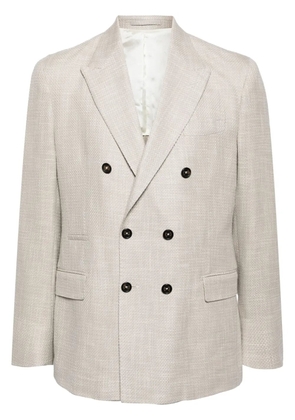 Eleventy double-breasted blazer - Grey
