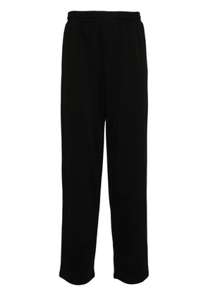 Attachment cotton straight-leg trousers - Black